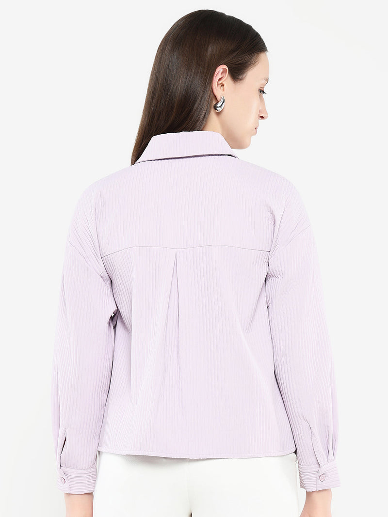 Rareism Women Albury Dusky Purple Plain Jacket