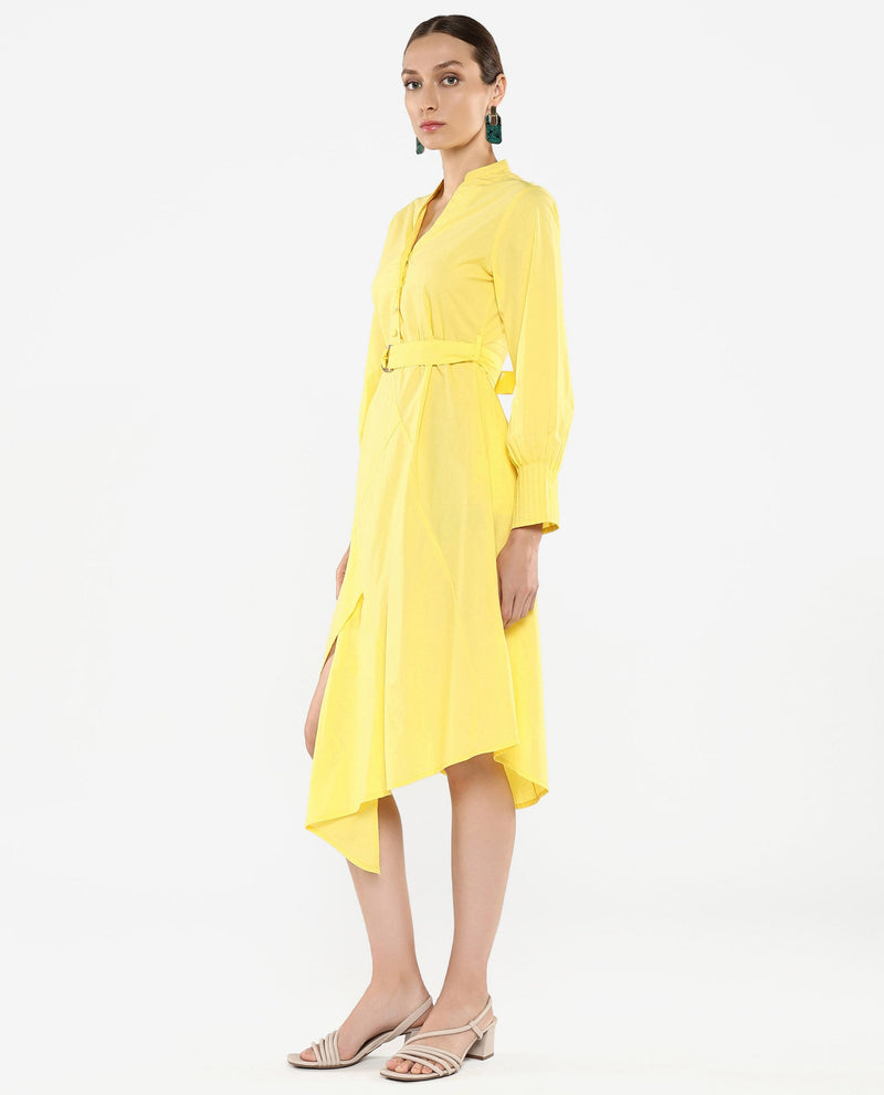 Rareism Women Andma Yellow Plain Dress