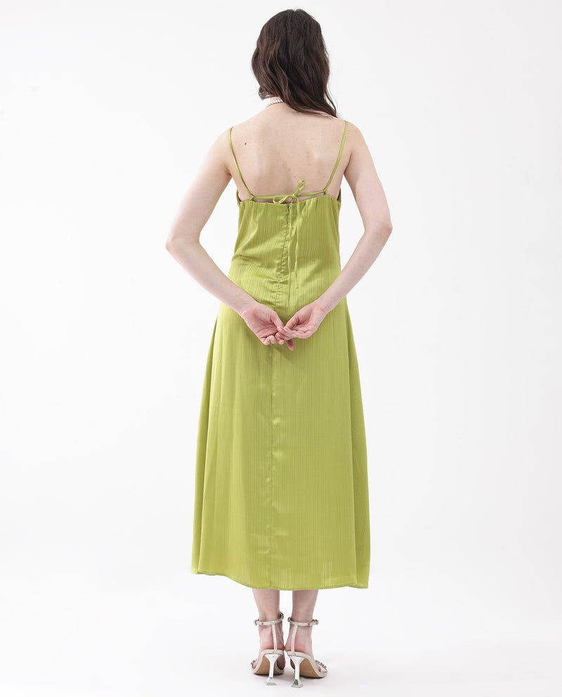 Rareism Womens Andrei Flouroscent Green Dress Dyed