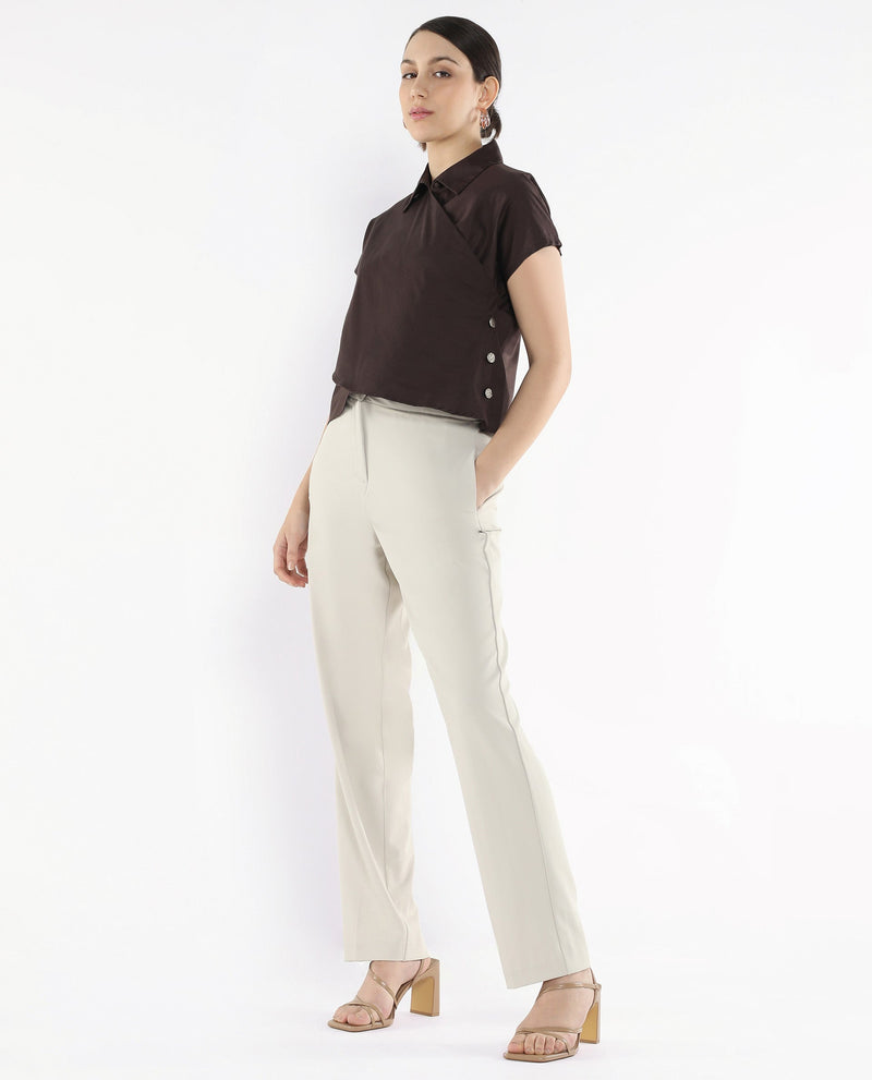 Rareism Women Aurelia Brown Plain Top