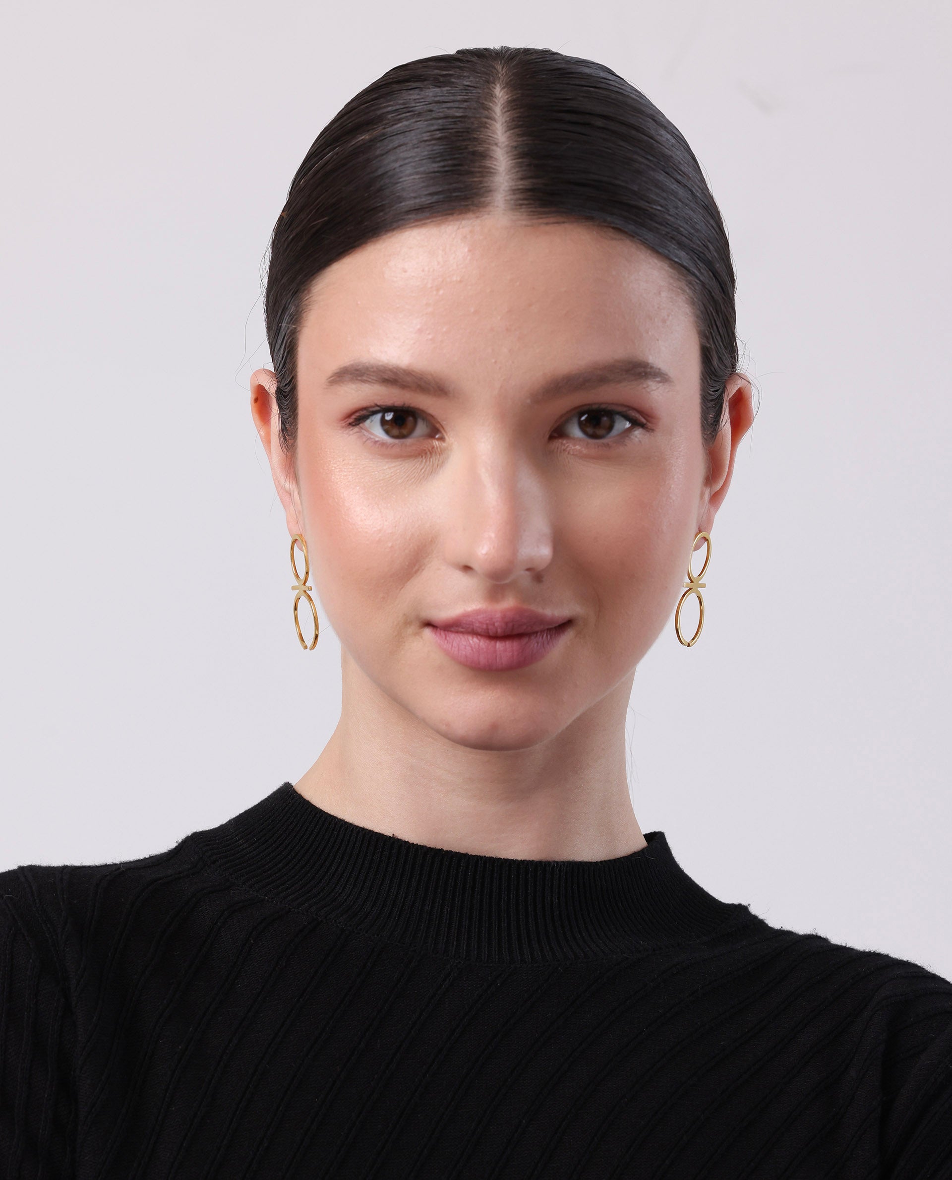 Rareism Women Anchor Gold Earring
