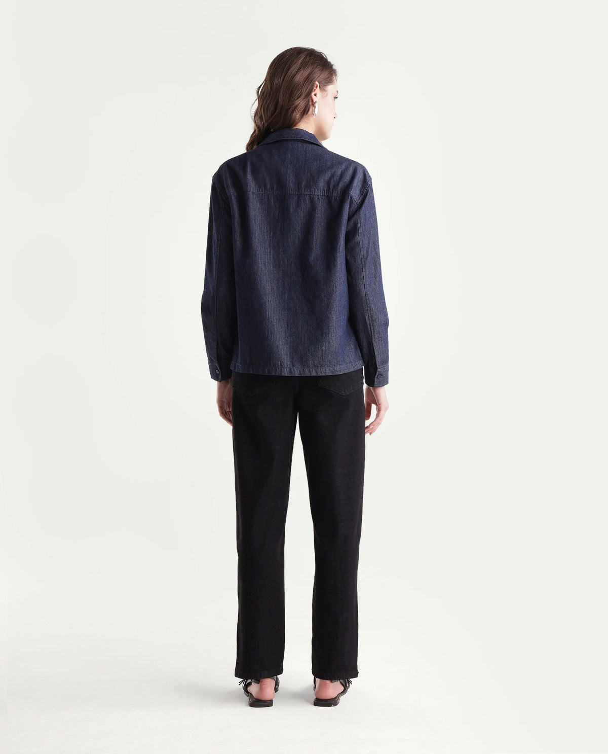 Rareism Women's Barol-1 Black Cotton Blend Shank And Zipper Ankle Barrel Plain Jeans