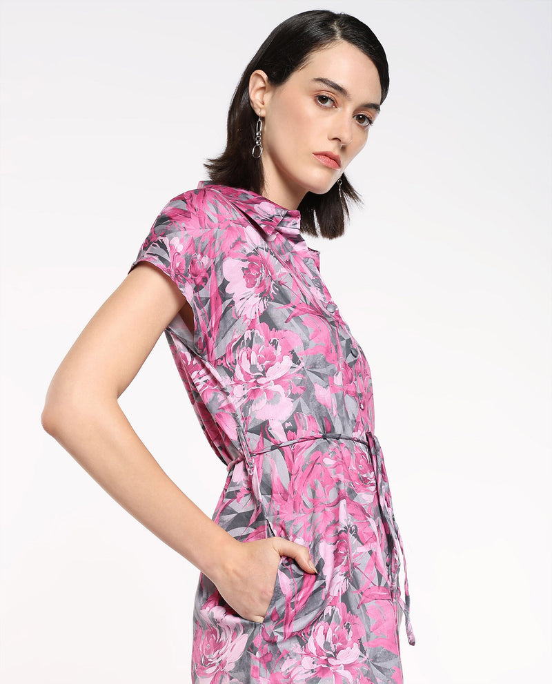 Rareism Women Berlong Multi Print Dress