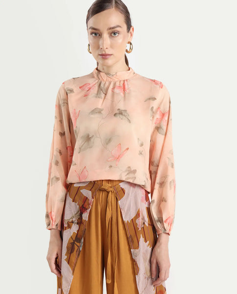 Buy Blois - Multi Object Print Regular Fit Top| Rareism