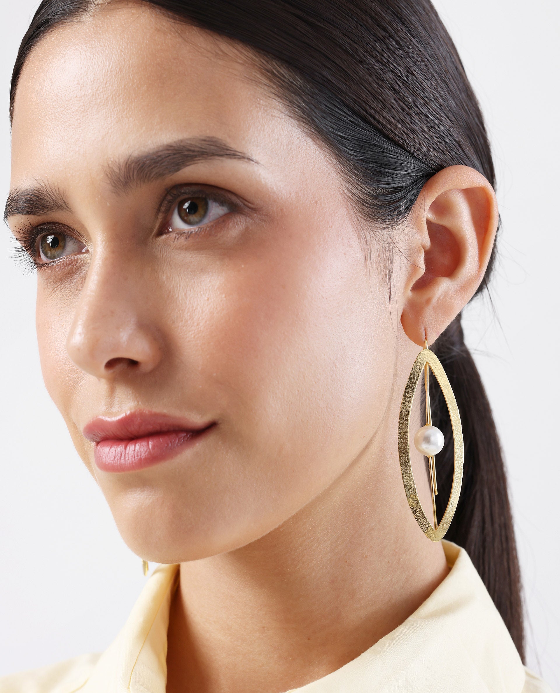 Rareism Women Bold Gold Earring