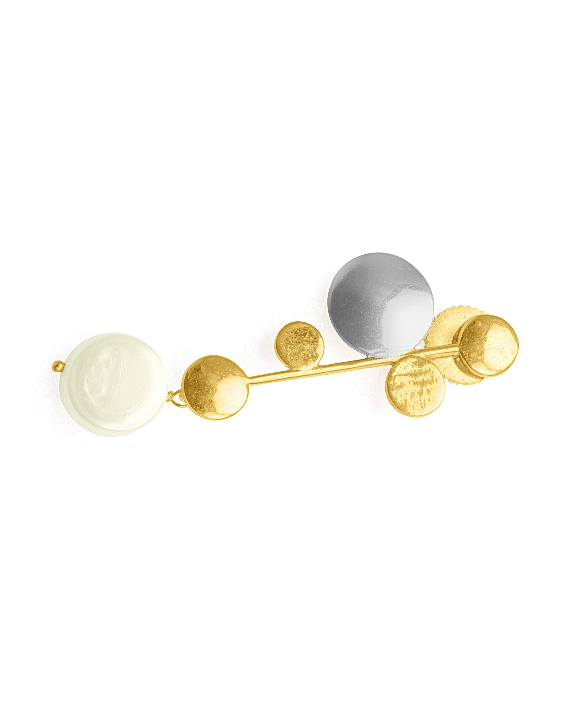Rareism Women Bubbles Gold Earring