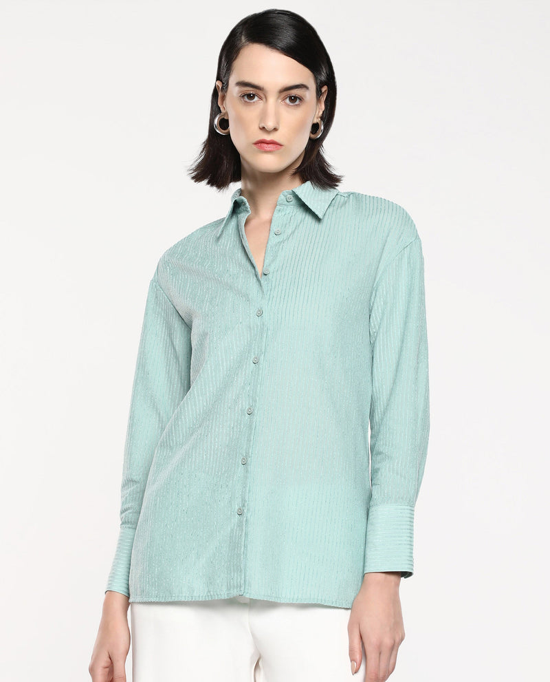 Rareism Women Cinthia Green Plain Shirt