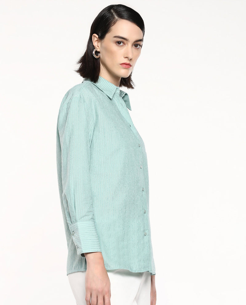 Rareism Women Cinthia Green Plain Shirt