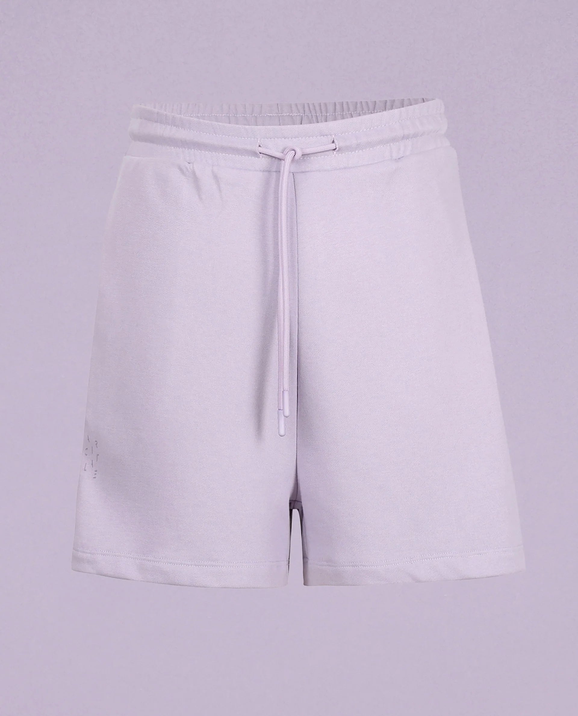 Rareism Women Ciri Light Pink Cotton Poly Fabric Relaxed Fit Solid Mid Rise Shorts