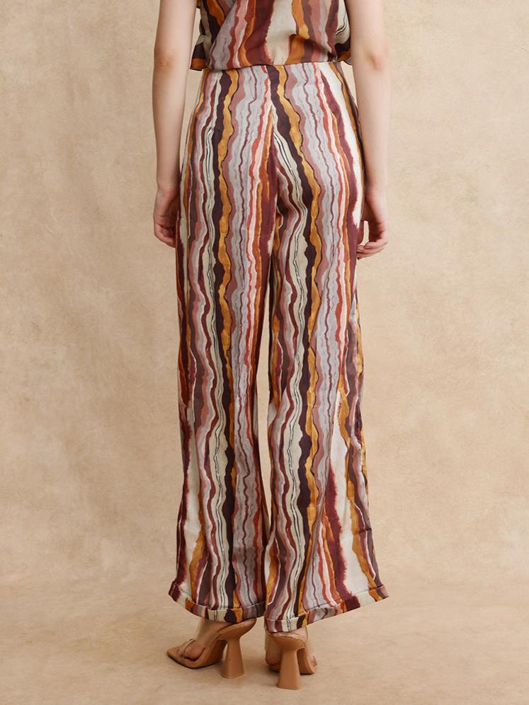 Rareism Women Ciu Primary Multi Trouser