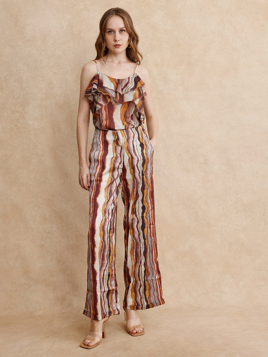 Rareism Women Ciu Primary Multi Trouser