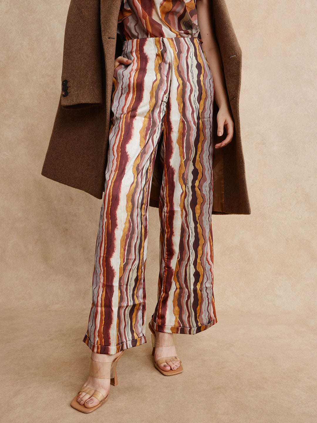 Rareism Women Ciu Primary Multi Trouser