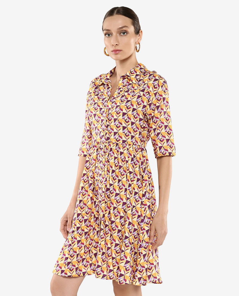 Rareism Women Cleokap Multi Printed Dress