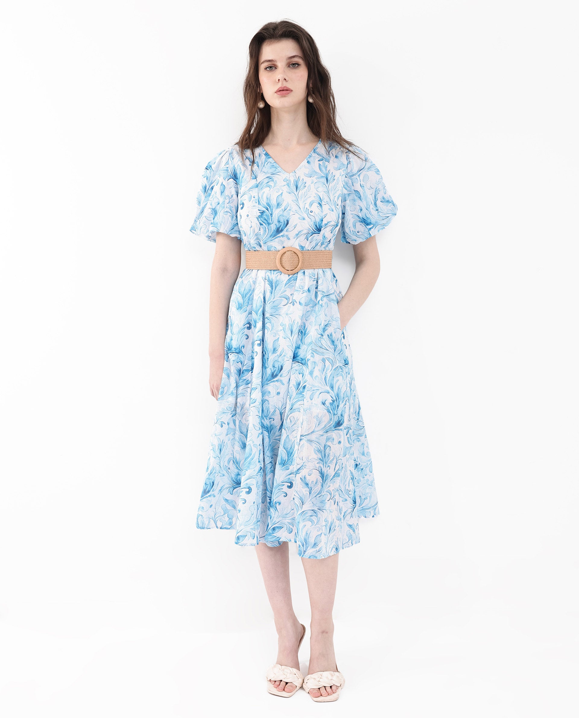 Buy online Women's Fit & Flare Micro Print Dress from western wear for Women  by Trend Arrest for ₹999 at 57% off | 2024 Limeroad.com