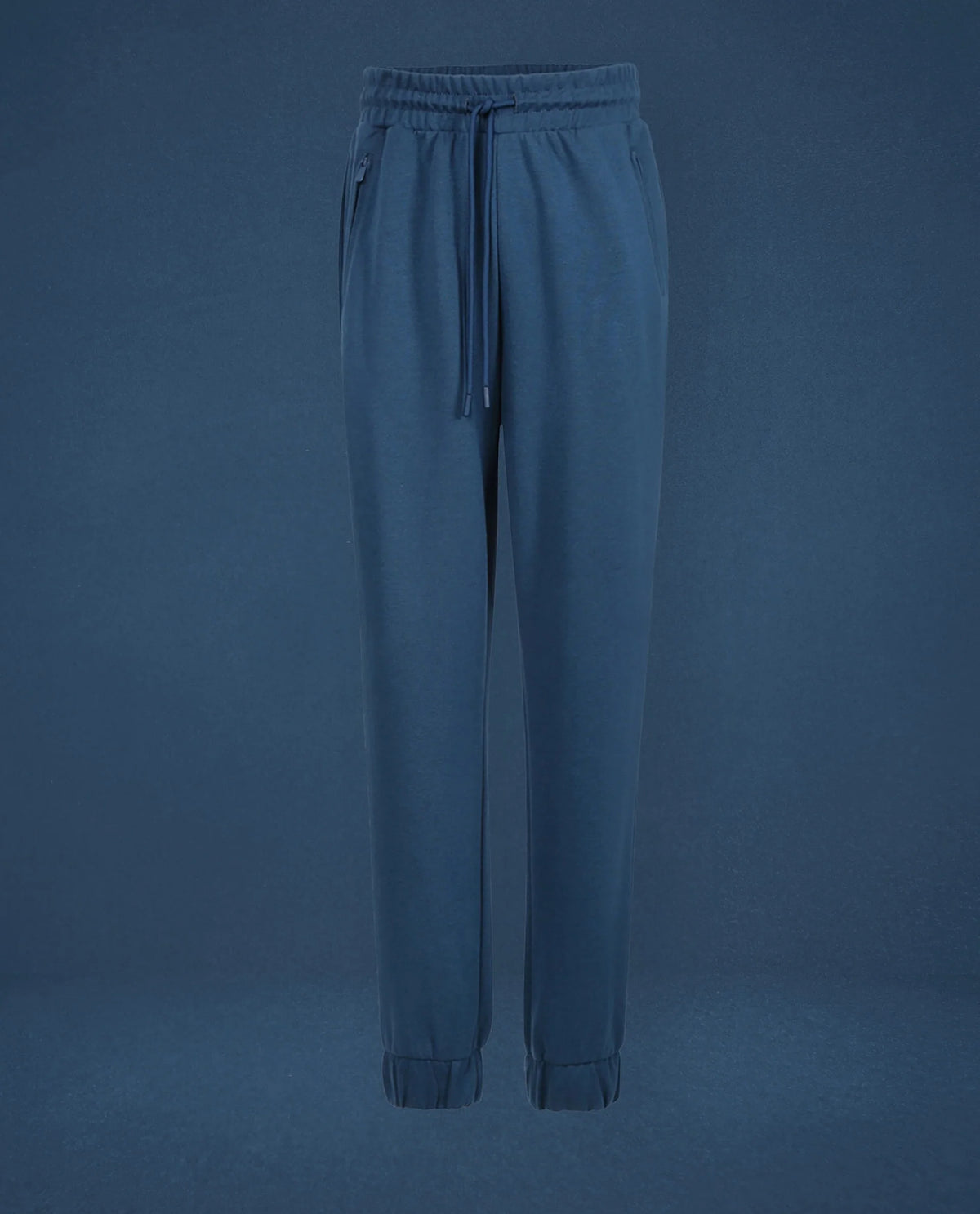 Rareism Women Creta Dusky Green Cotton Blend Fabric Relaxed Fit Solid Mid Rise Ankle Length Track Pant