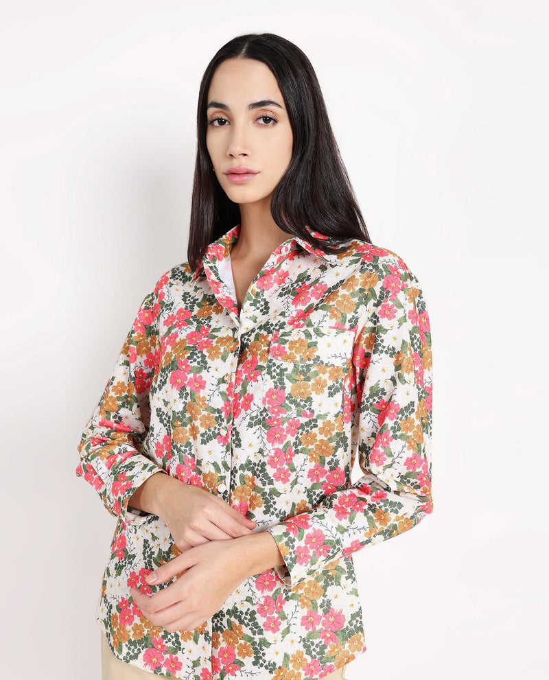 Rareism Women Desantis Multi Printed Shirt