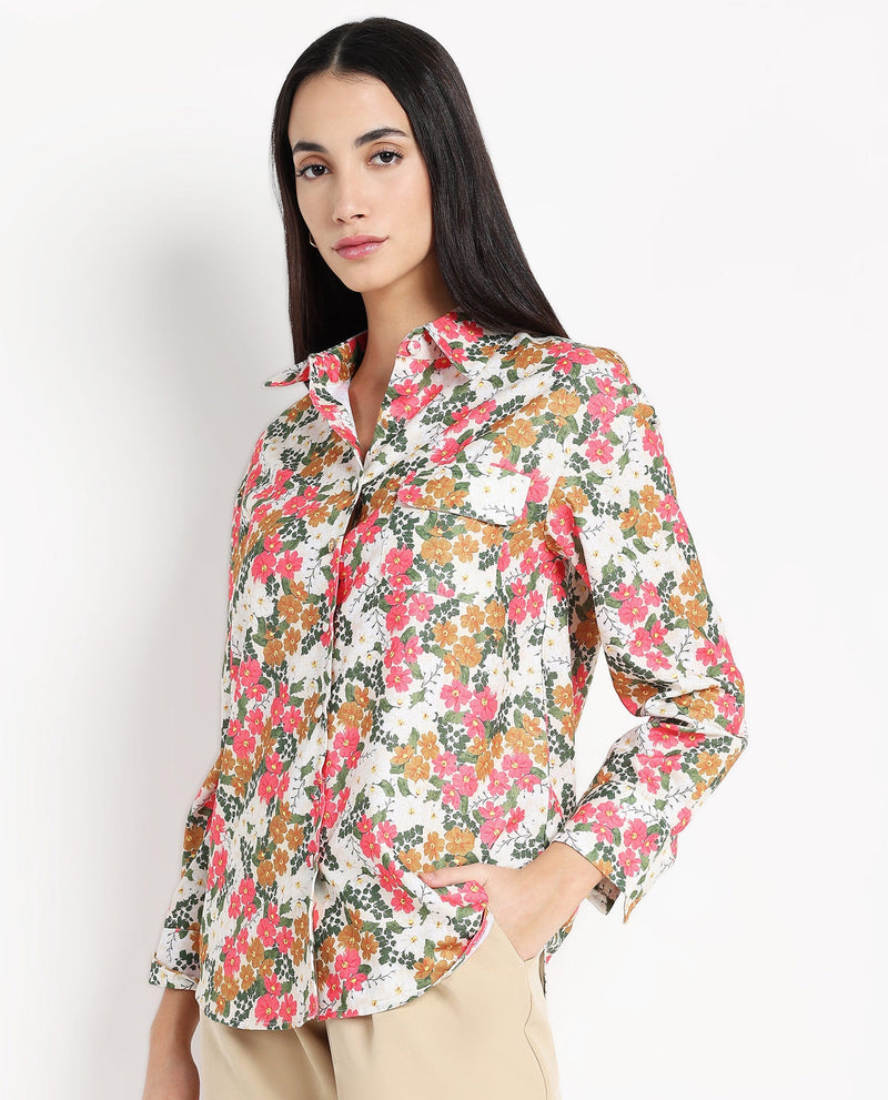 Rareism Women Desantis Multi Printed Shirt