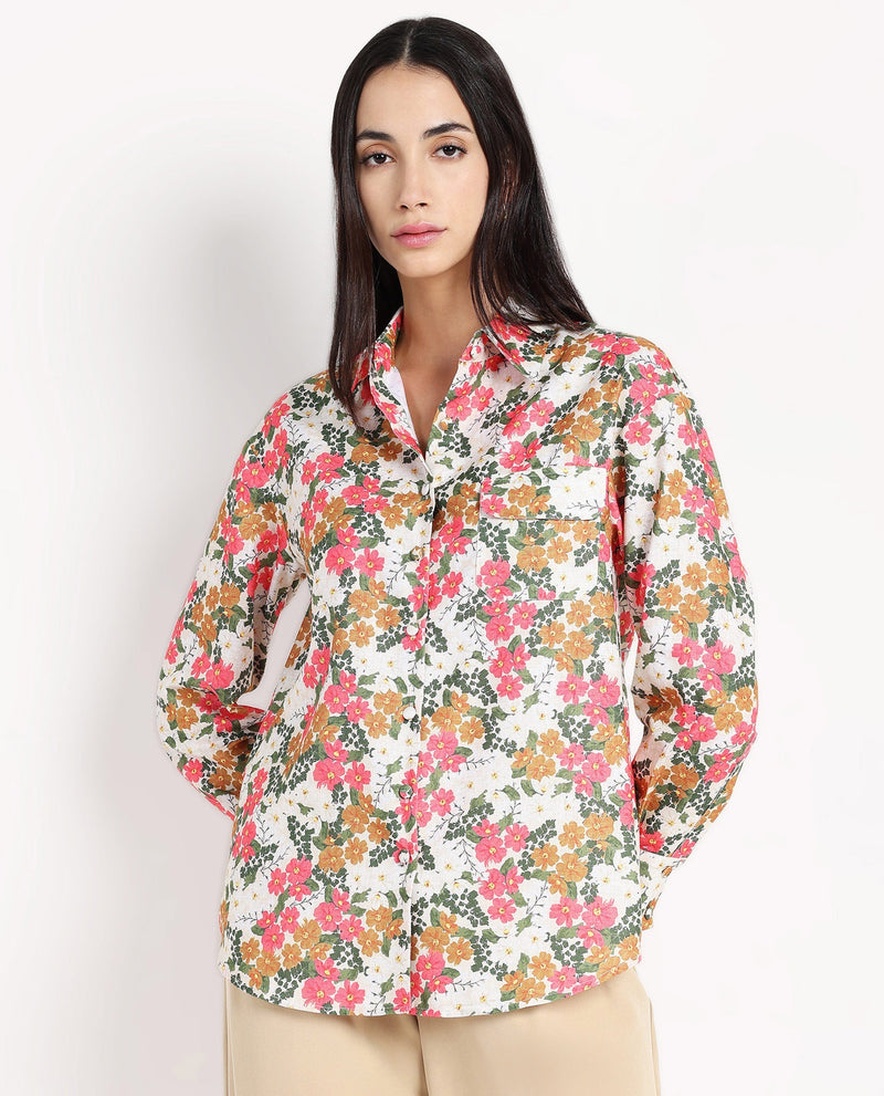 Rareism Women Desantis Multi Printed Shirt