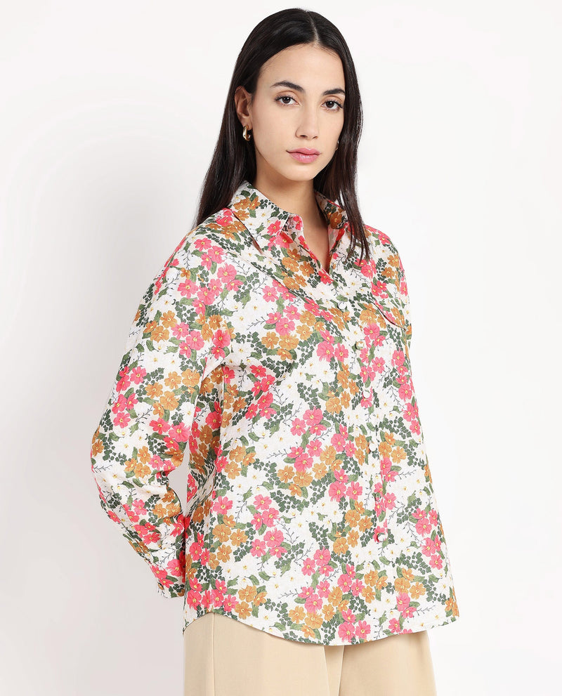 Rareism Women Desantis Multi Printed Shirt