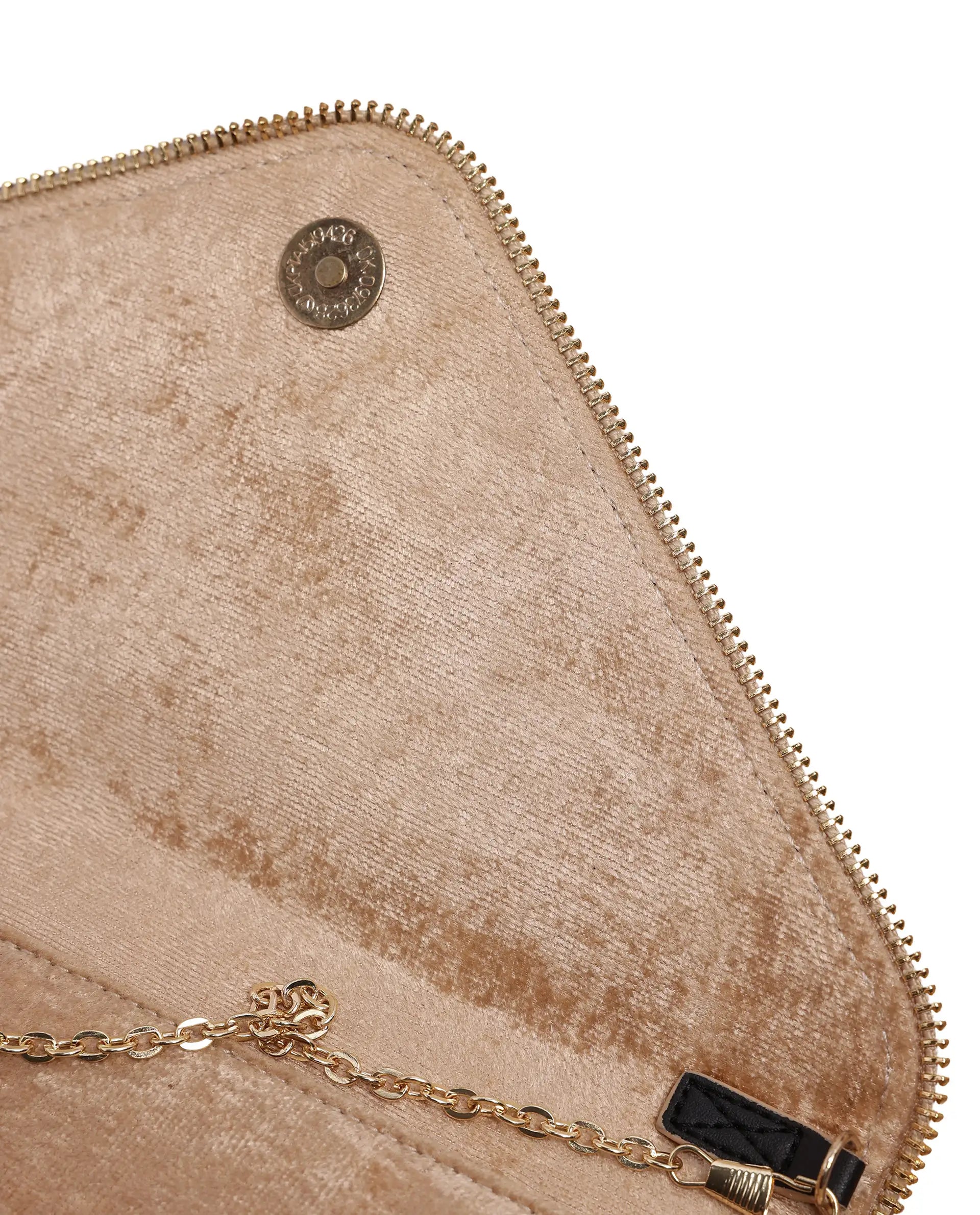 Rareism Women Diva Dark Beige Plain Bag