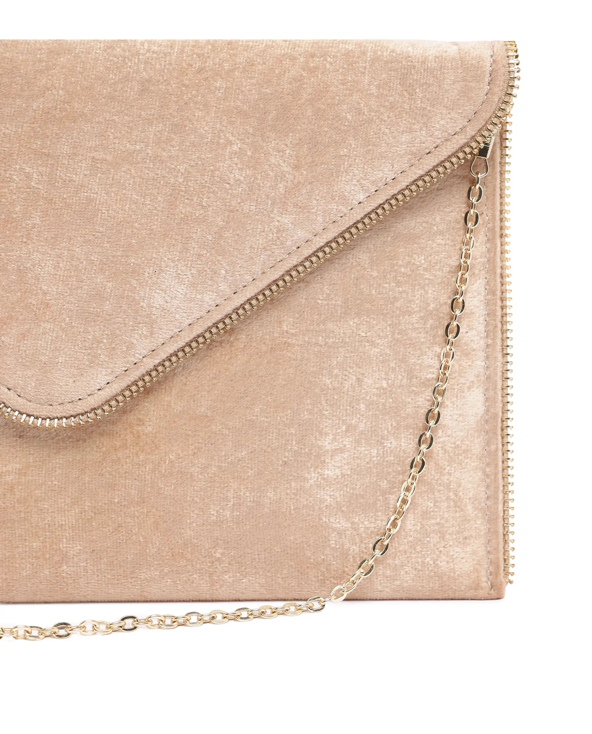 Rareism Women Diva Dark Beige Plain Bag