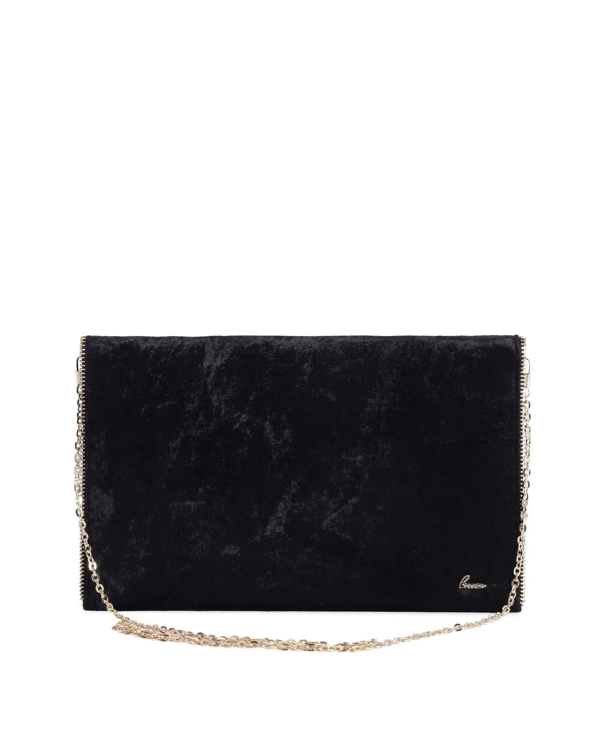 Rareism Women Diva Dark Black Plain Bag