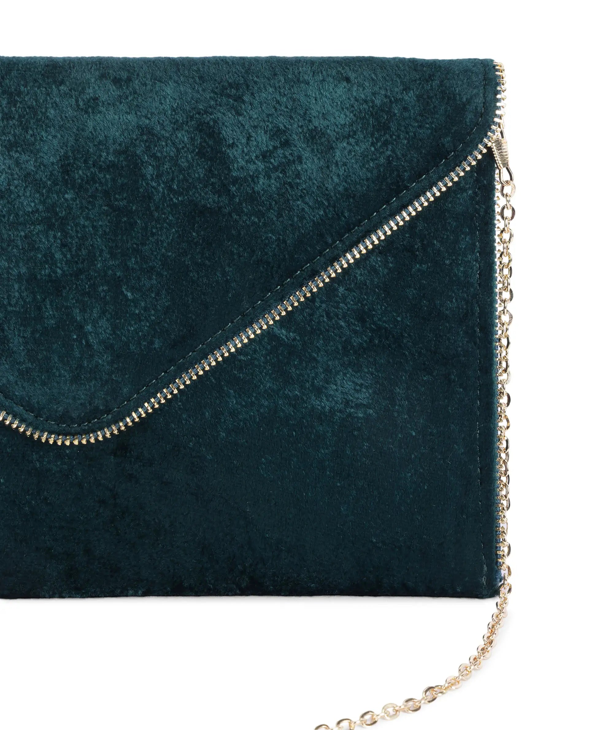 Rareism Women Diva Dark Green Plain Bag