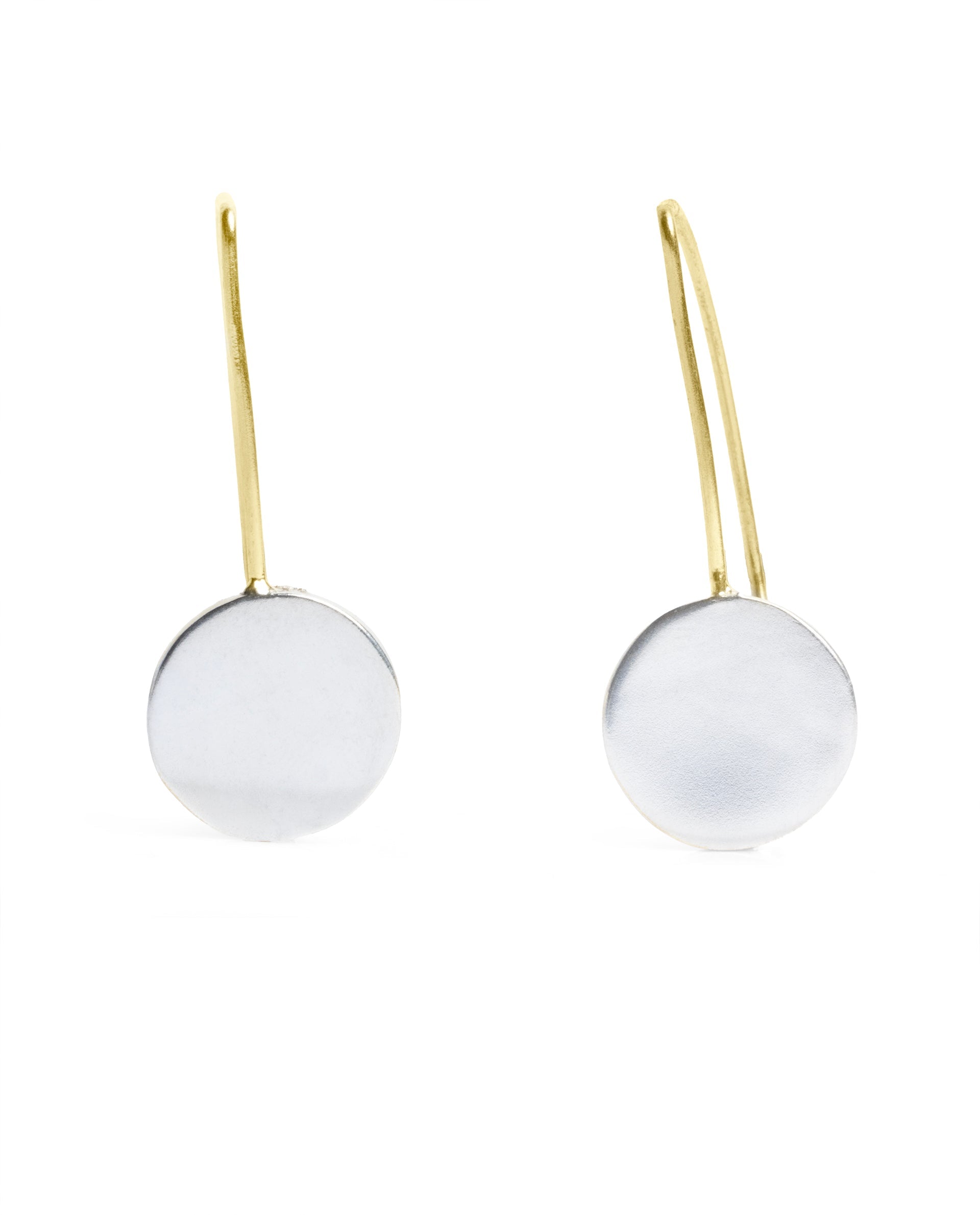 Rareism Women Drums Gold Earring