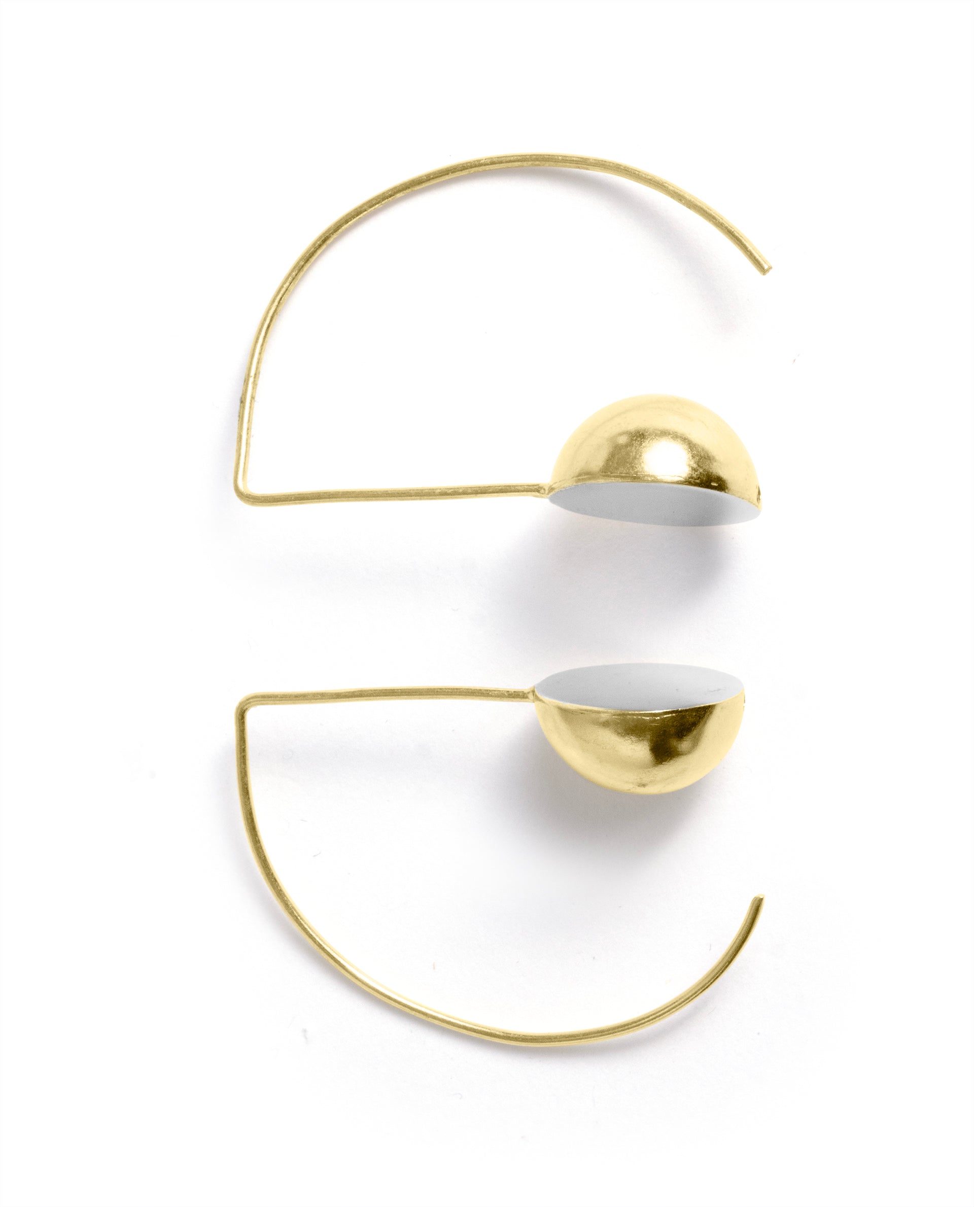 Rareism Women Drums Gold Earring