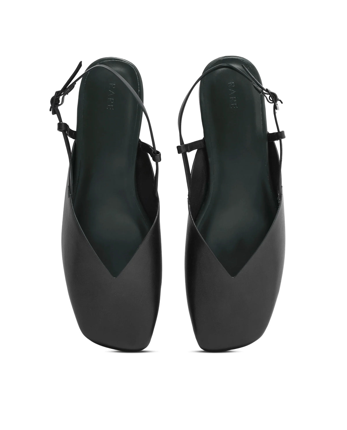 Rarez Women's Elina Black Micro Fiber Flats