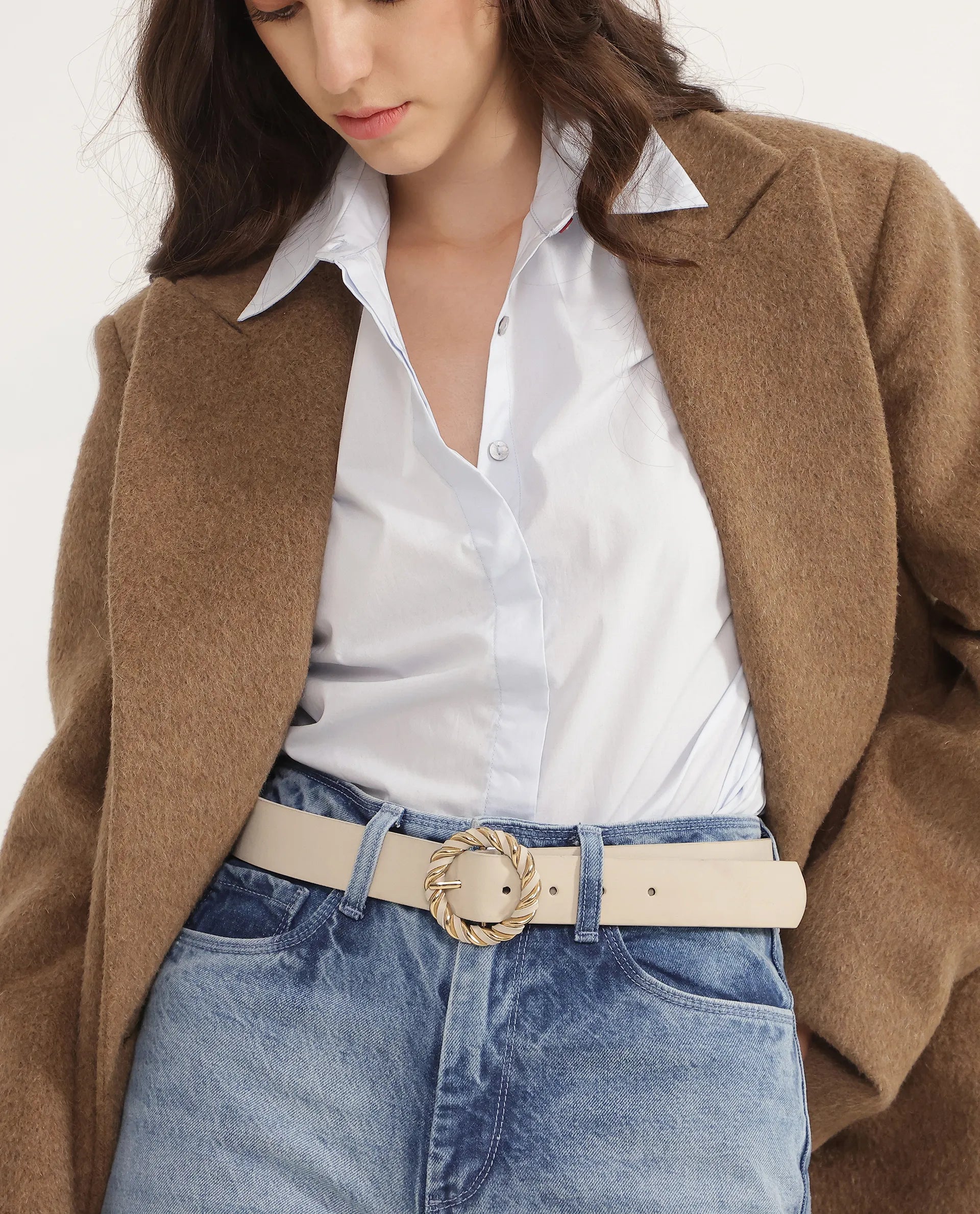 Rareism Women Ember Beige Belt