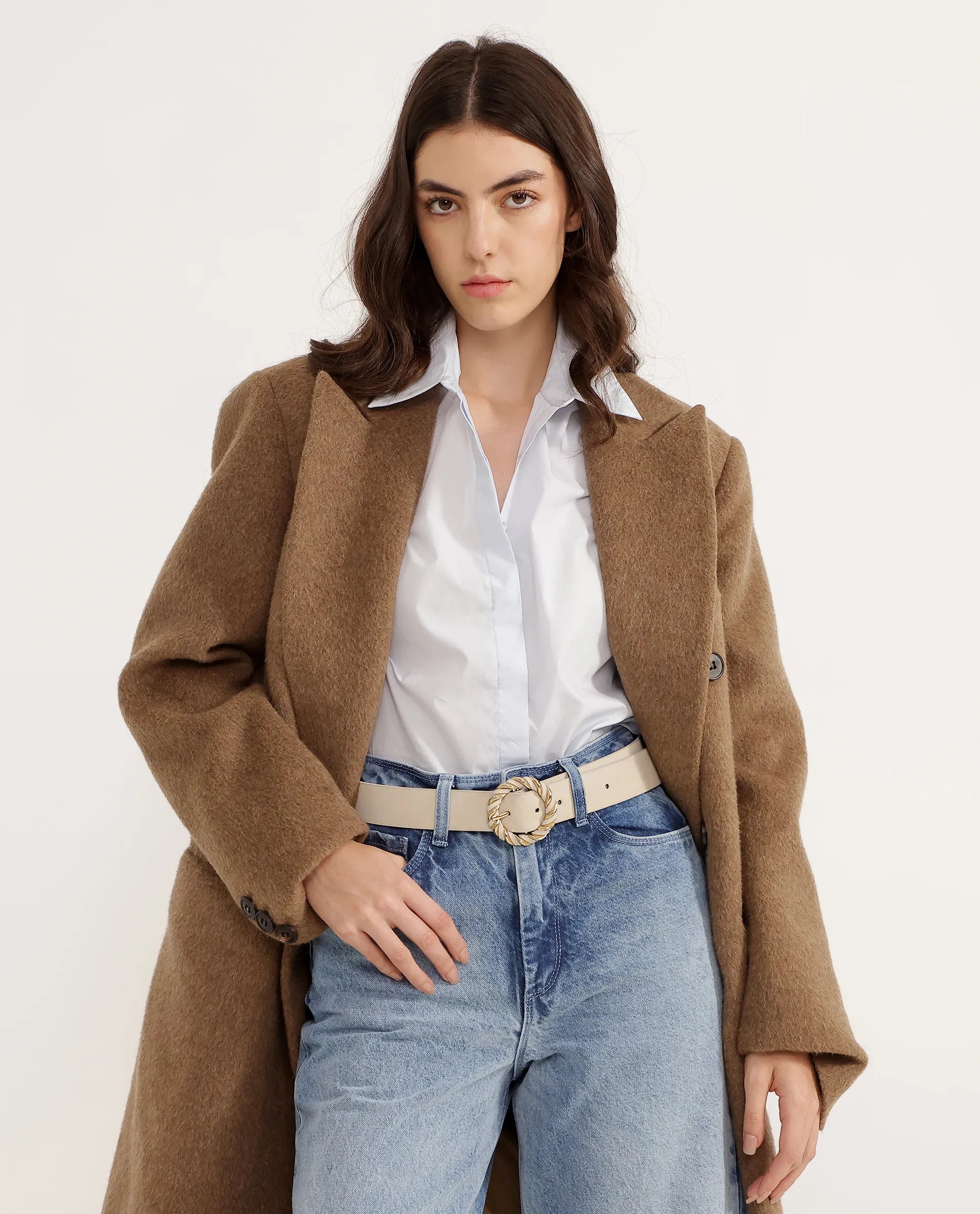 Rareism Women Ember Beige Belt