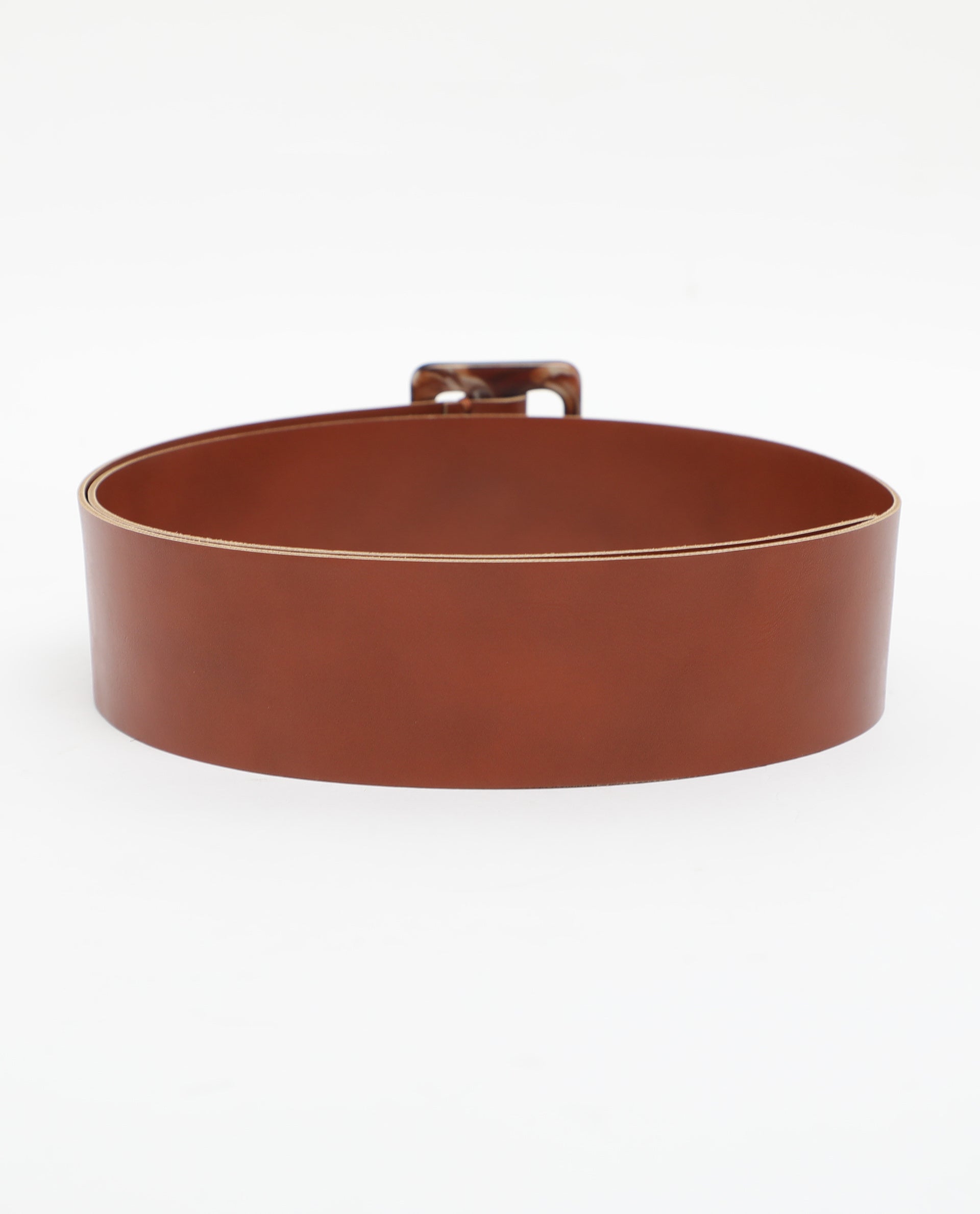 Rareism Women France Tan Solid Leather Belt