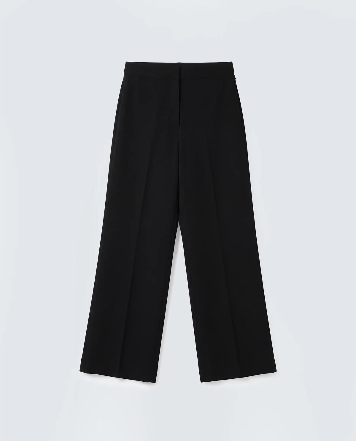 Rareism Women's Widy Black Viscose Wide Plain Trouser