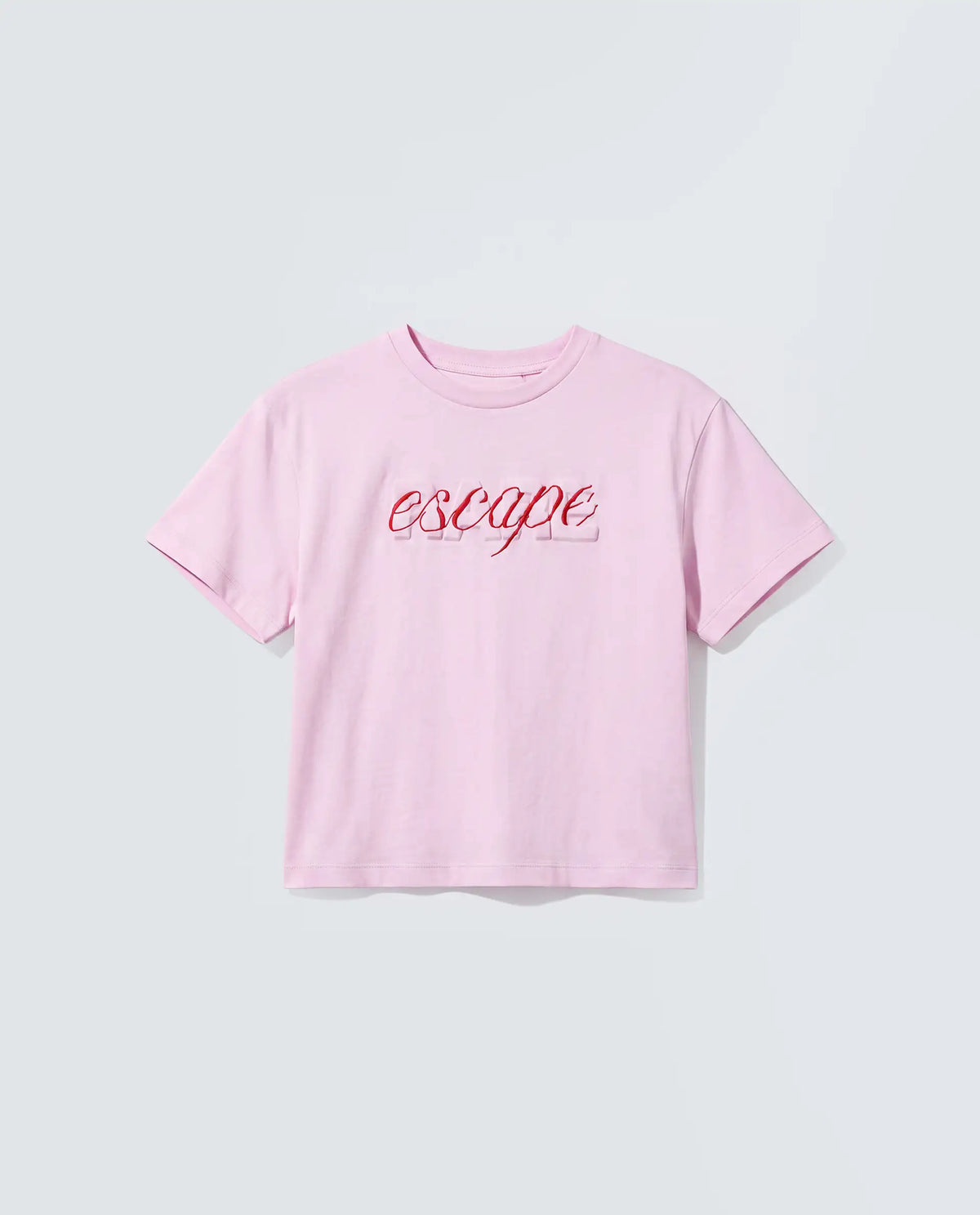 Rareism Women's Zinc Pink Cotton Blend Half Sleeve Relaxed Fit Printed T-Shirt