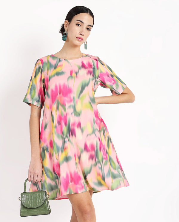 Rareism Women's Henkim Multi Printed Dress