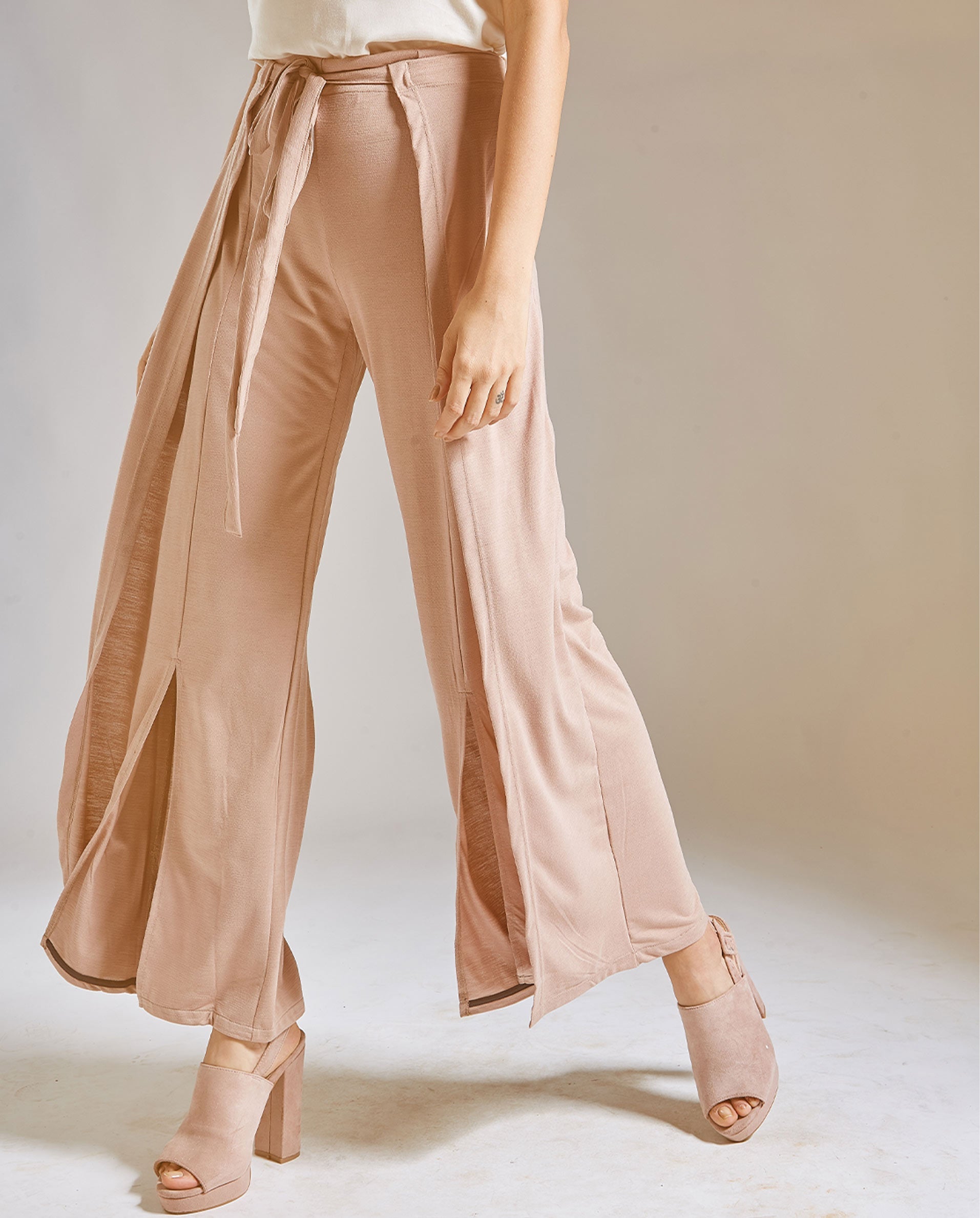 Rareism Women Saffar Peach Trousers