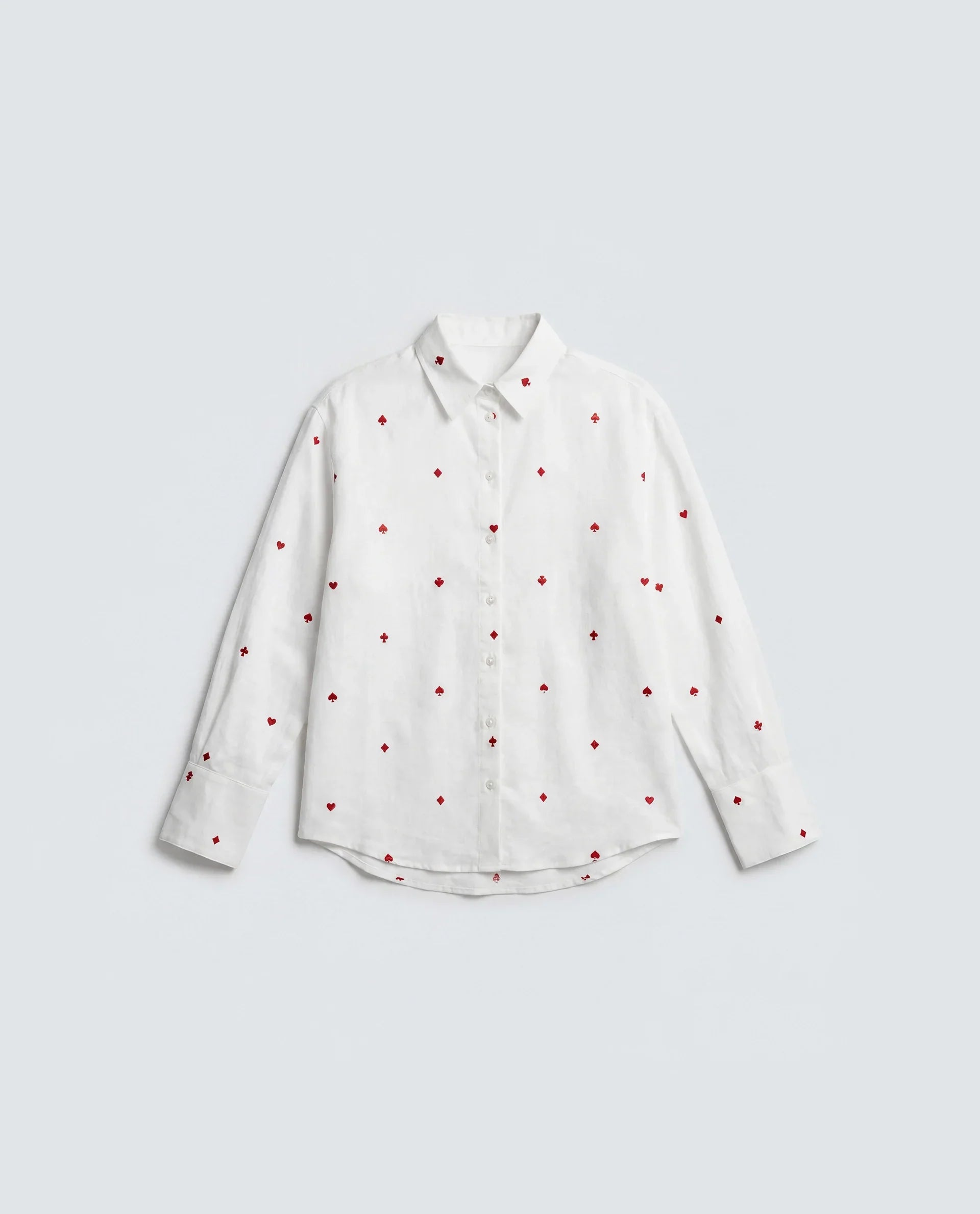 Rareism Women's Melox Off White Cotton Full Sleeve Spread Collar Relaxed Plain Shirt