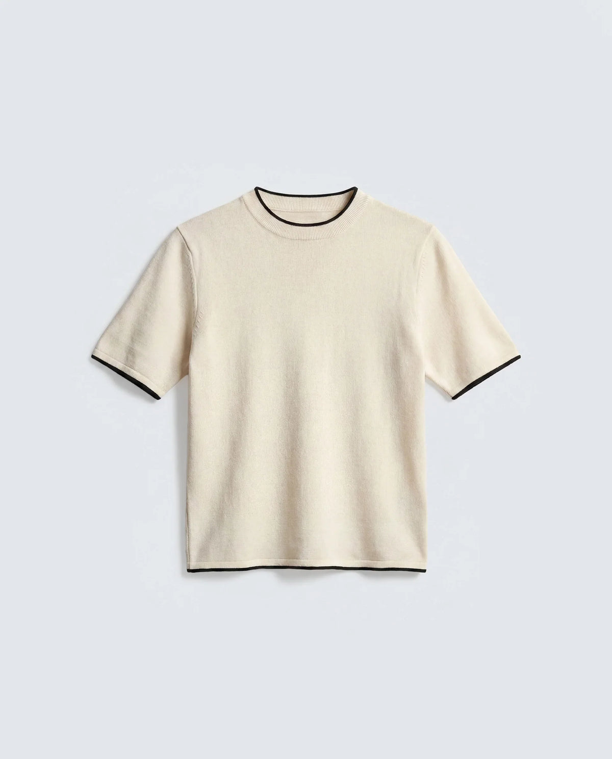 Rareism Women's Sesh Off White Cotton Half Sleeve Crew Neck Regular Fit Plain Top