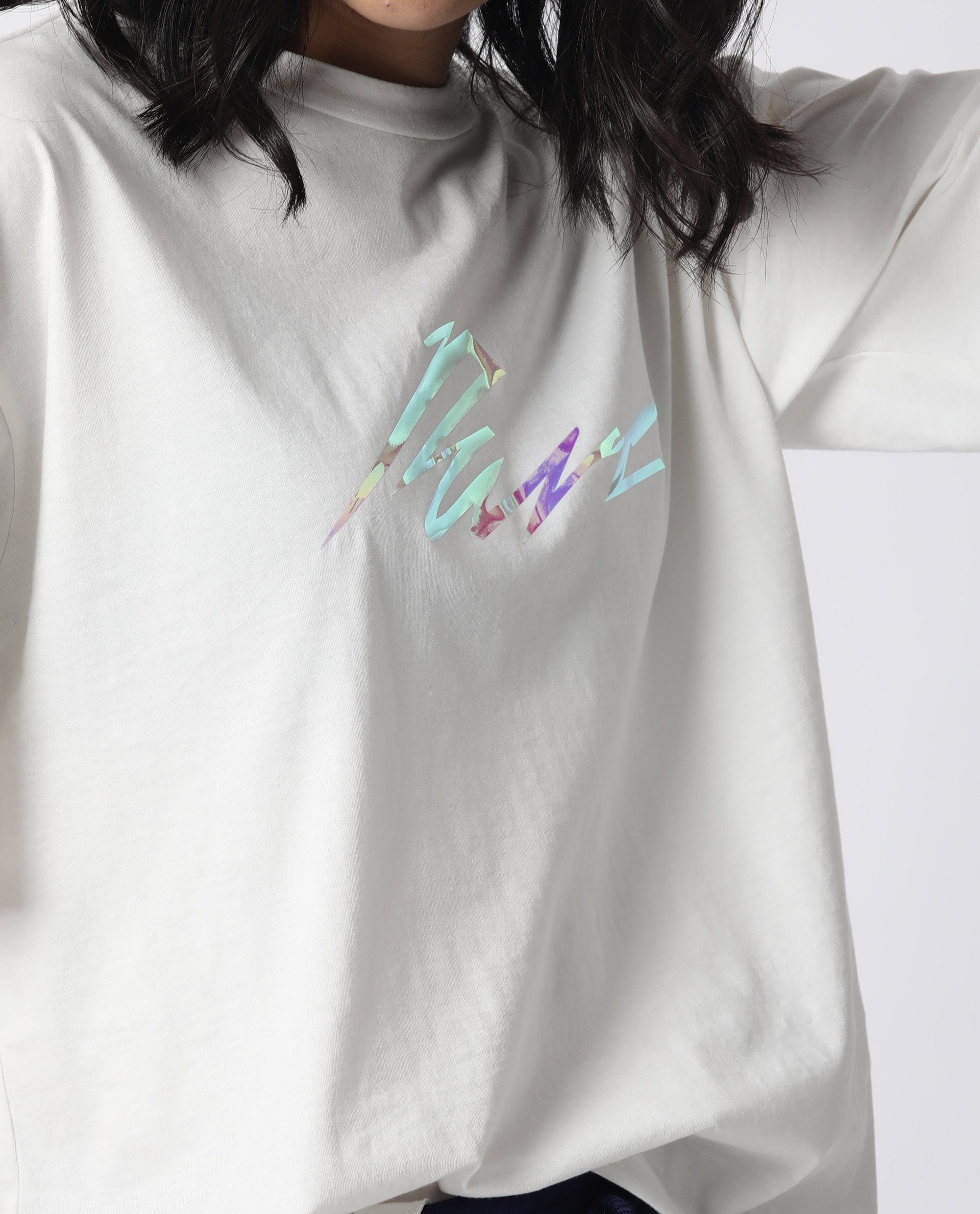 Rareism Women Niki Offwhite T-Shirt Short Sleeves