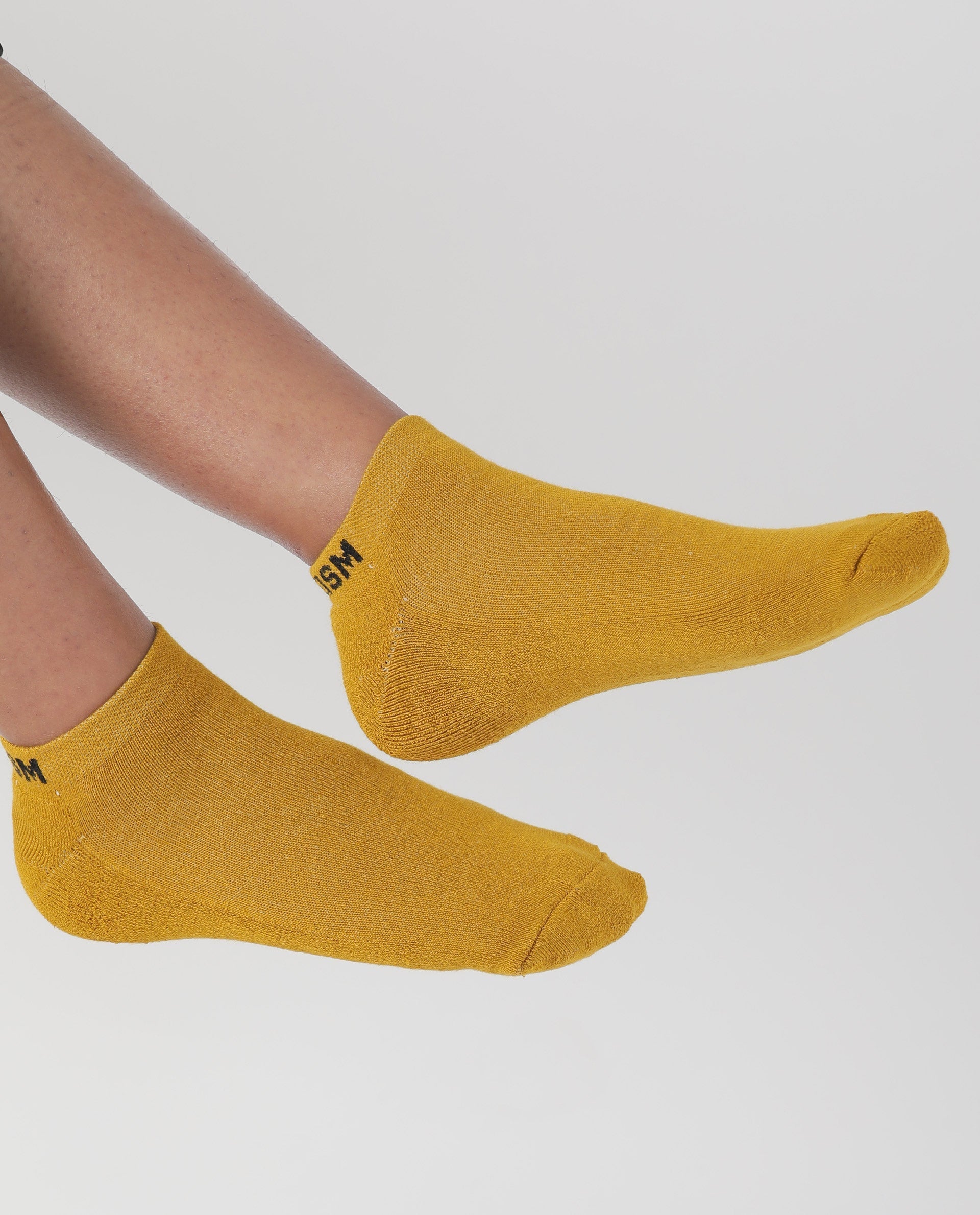 Rareism Womens Socks Mustard Organic Bamboo Fabric Low Ankle
