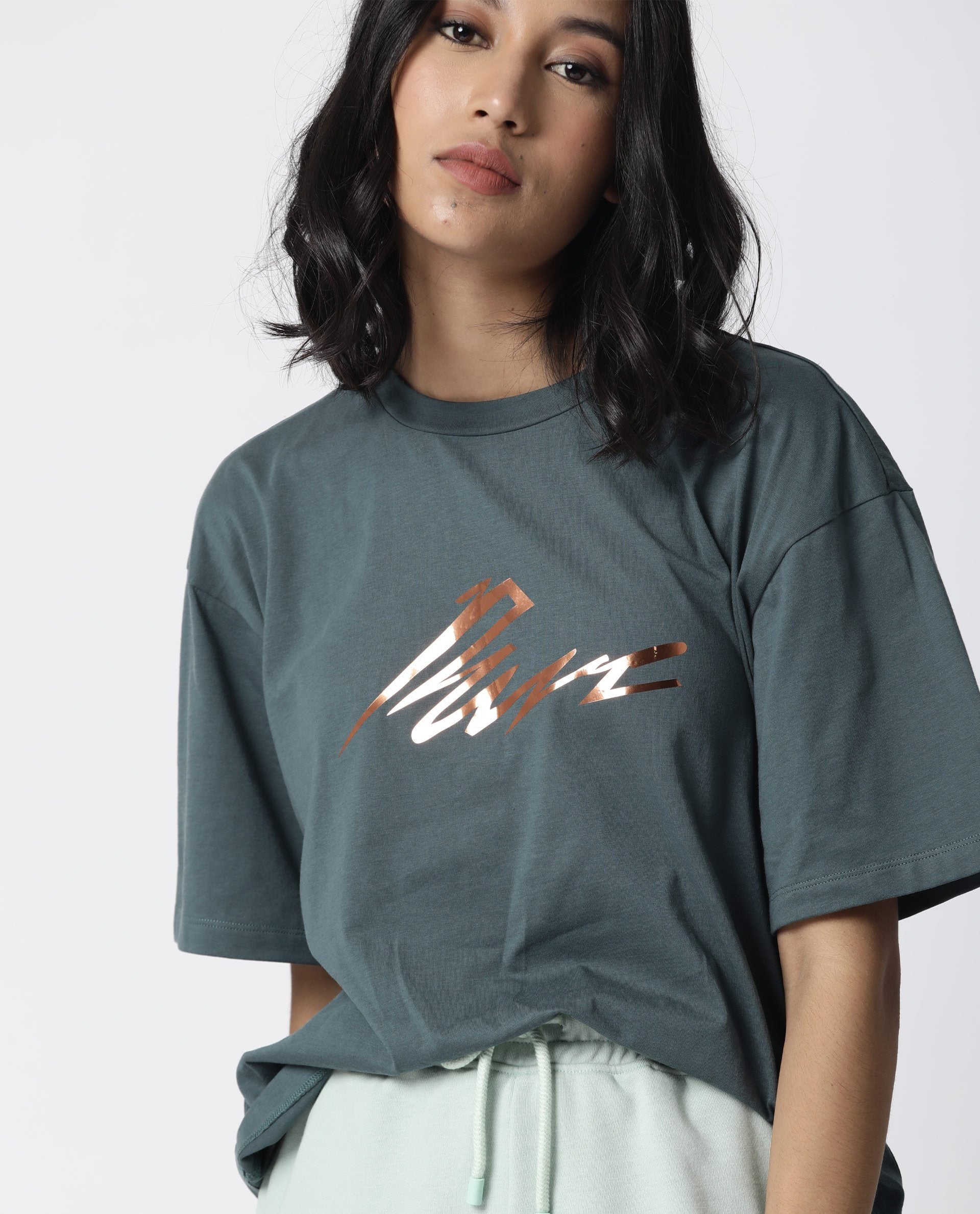 Rareism Women Niki Green T-Shirt Short Sleeves