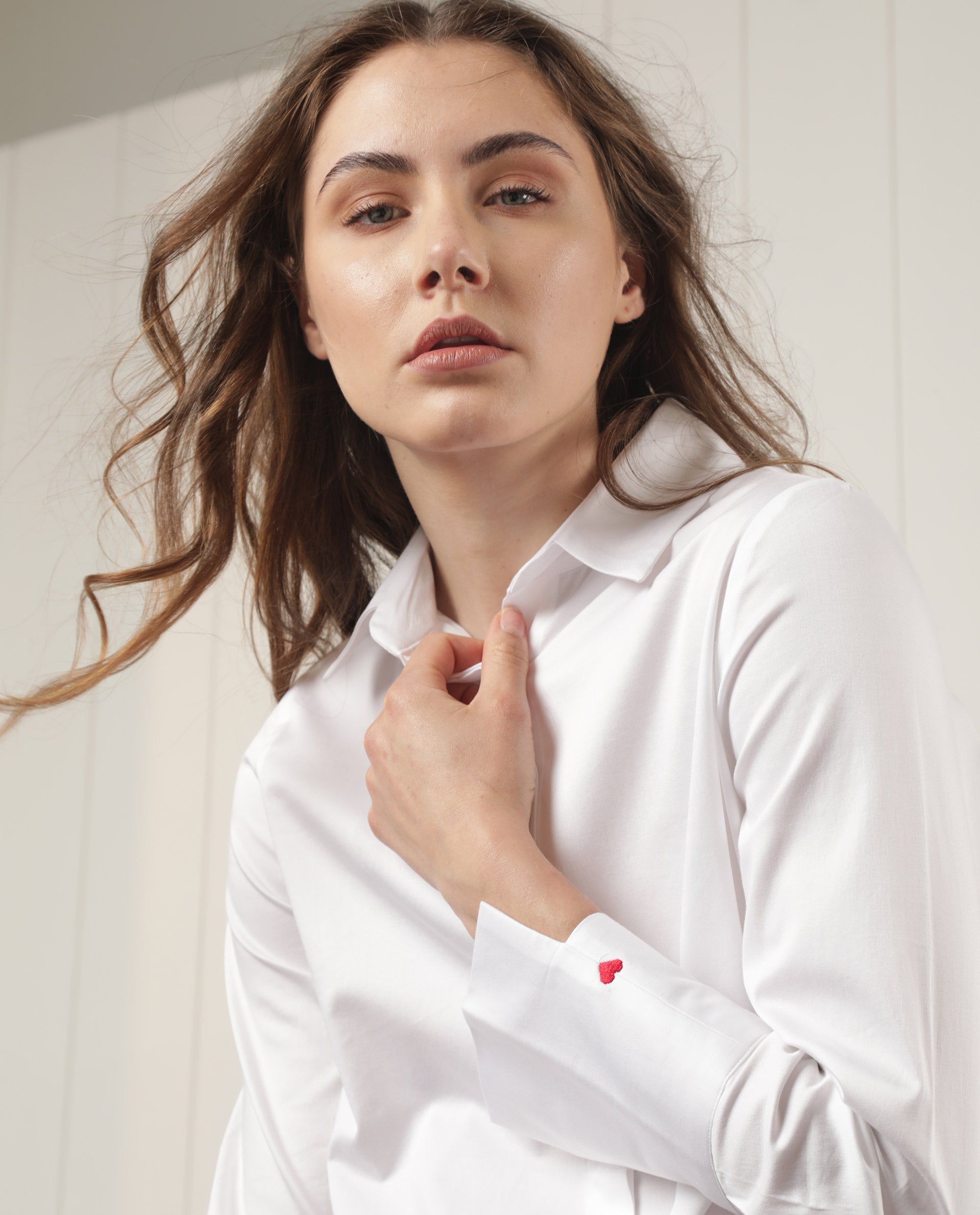 Rareism Women Valentine White Top Cotton Elastane Fabric Sleeveless Solid