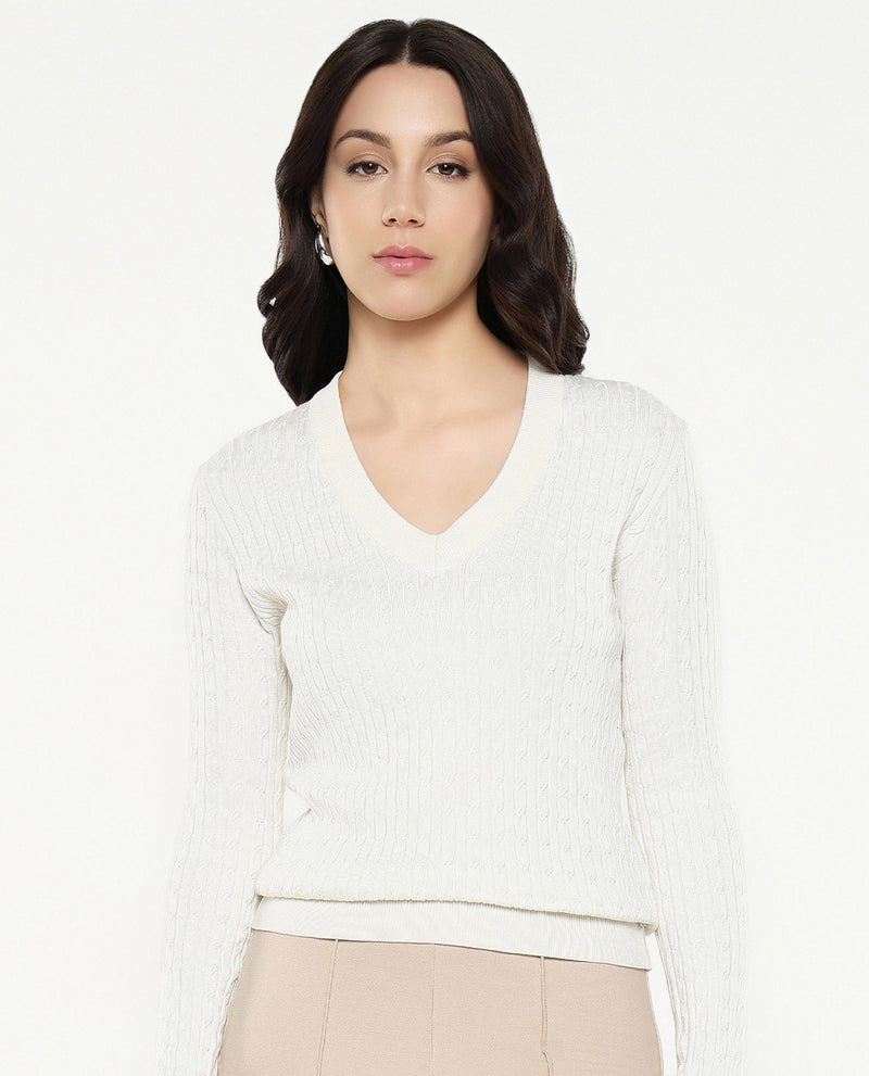 Rareism Women Izmit White Plain Top