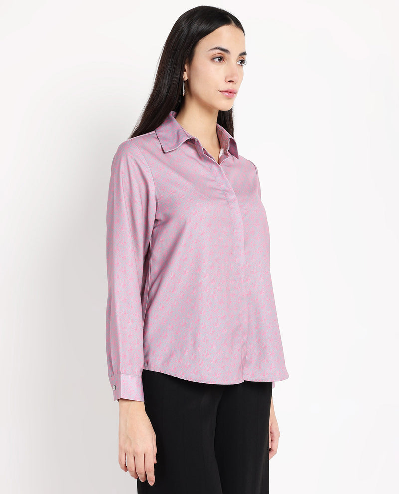 Rareism Women Korre Pink Printed Top