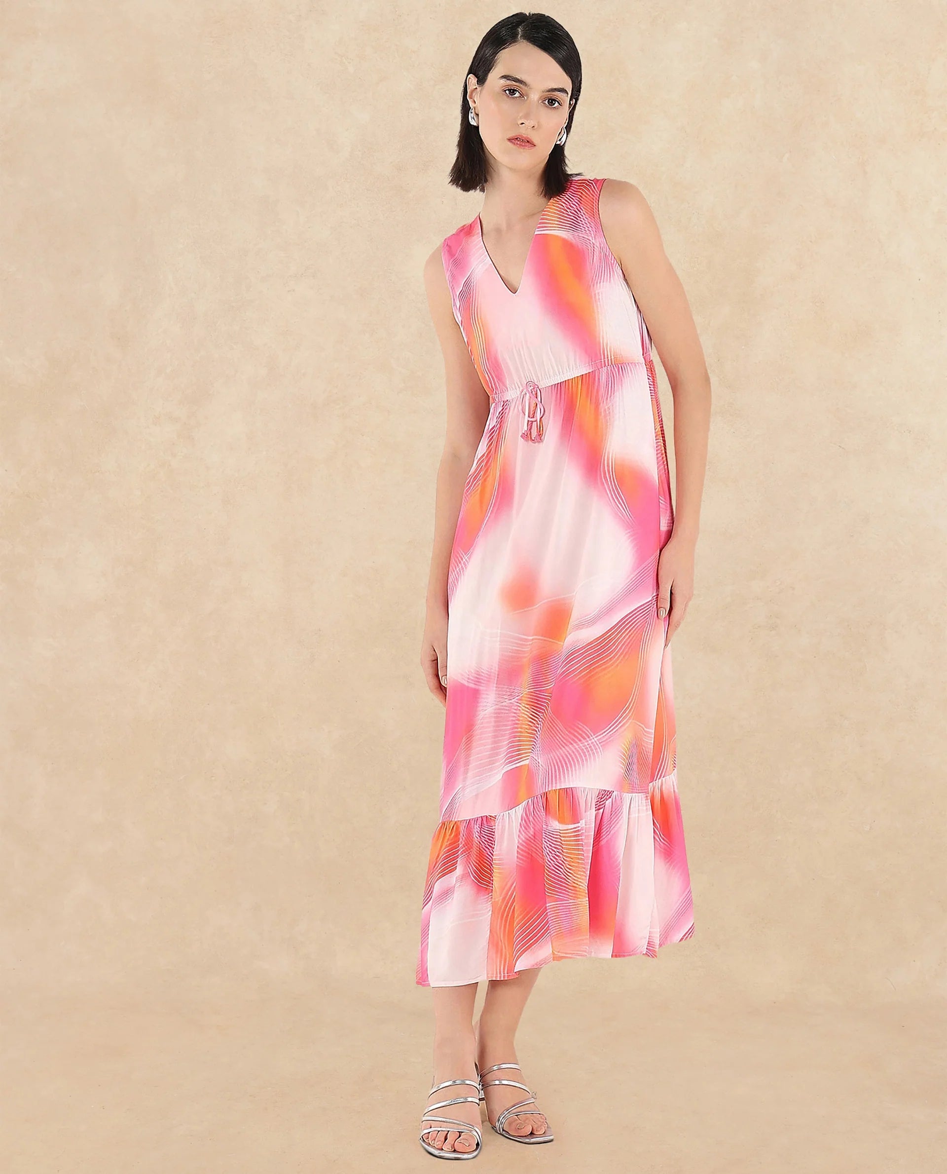 Rareism Women Luanda Multi Printed Dress