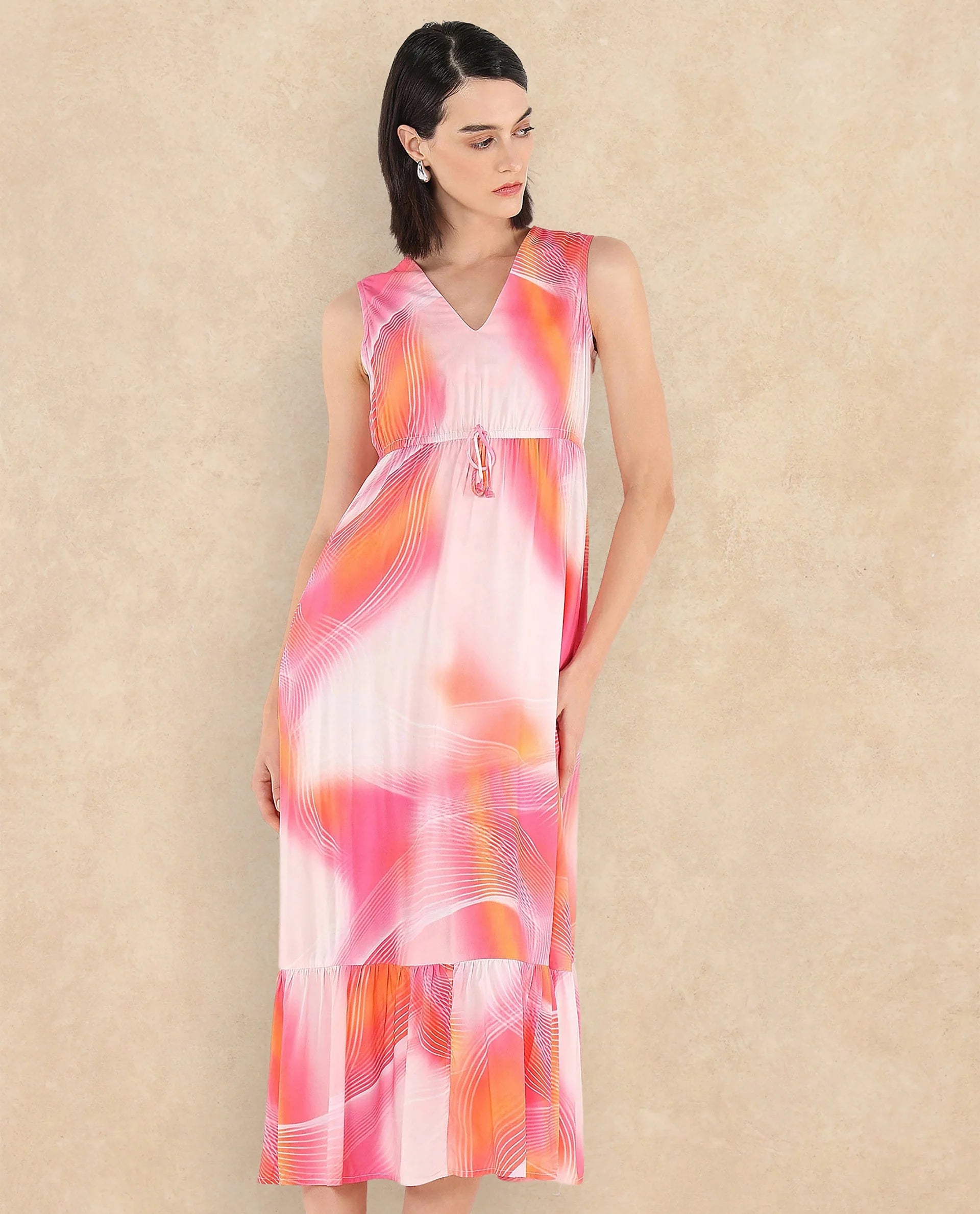 Rareism Women Luanda Multi Printed Dress