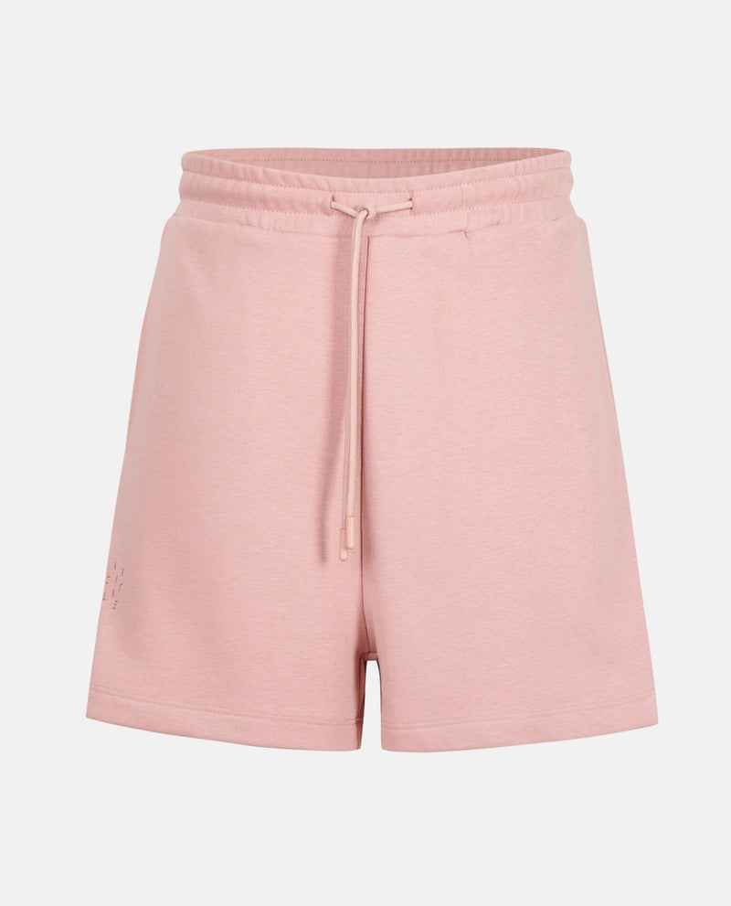 Rareism Women Ciri Dusky Pink Cotton Poly Fabric Relaxed Fit Solid Mid Rise Shorts