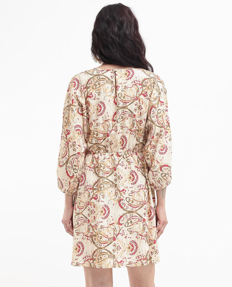 Rareism Womens Mellona Multi Paisley Print Dress