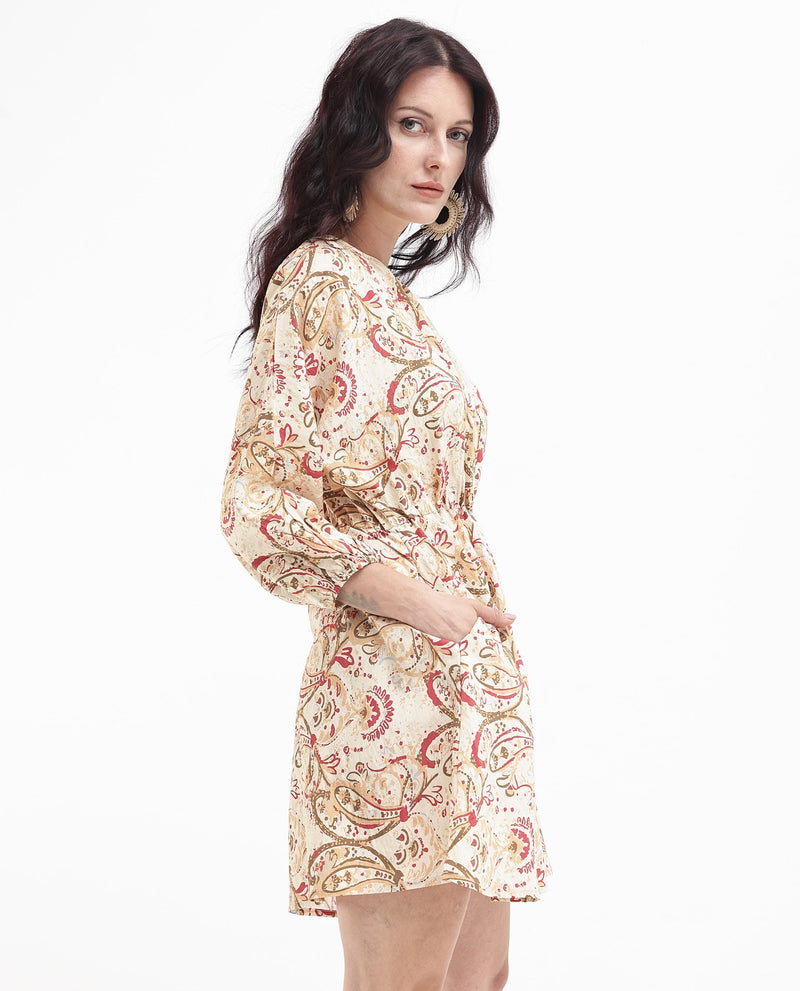 Rareism Womens Mellona Multi Paisley Print Dress